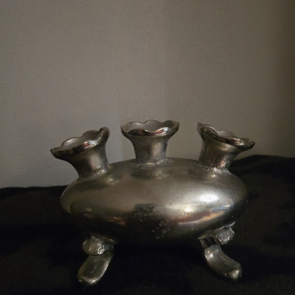 Elegant Clear Glass Candle Holder